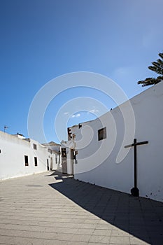 White architecture and blue sky, Teguise, Lanzarote
