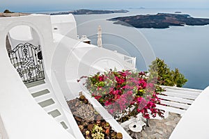 White architecture on Santorini island, Greece