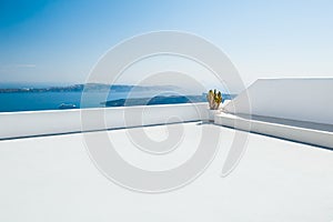 White architecture on Santorini island, Greece