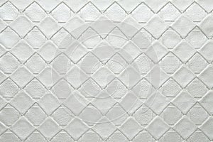 Artificial fabric texture rhombic shape white photo