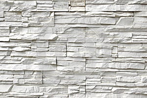 White Artificial Stone Wall