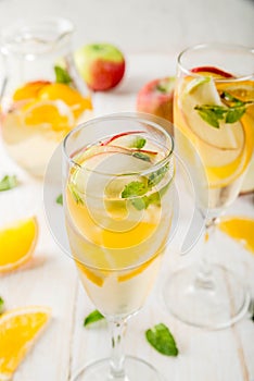 White autumn sangria