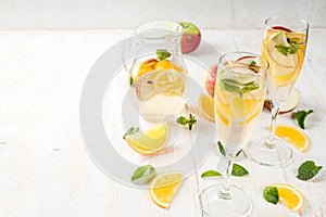 White autumn sangria