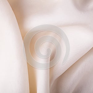 White background abstract cloth wavy folds of textile texture