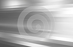 White background. Abstract light silver metal gradient. Shiny chrome stripes texture background. steel geometric texture wall with