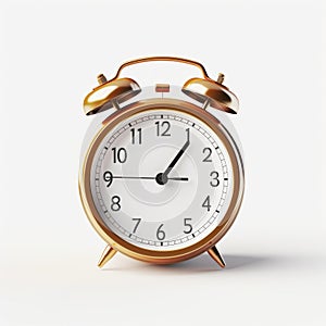 White Background Alarm Clock