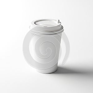 On a white background, casting a soft shadow on one side, indicating a