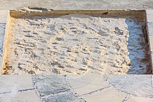 White background cement concret texture