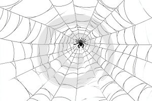 On white background, a cobweb appears on a modern background