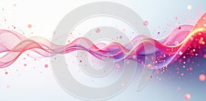 White background, dynamic vector data streams , energy, computer, science