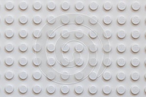 White background of the LEGO Classic baseplate