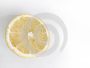 White background lemon /