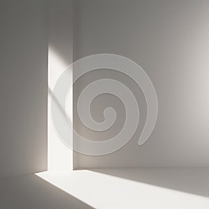 white background with light and shadow of the product