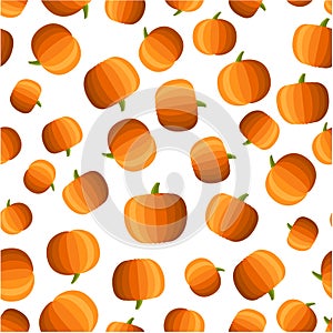 Background with halloween pumpkins pattern.