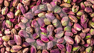 White-background pistachio nuts with a clipping path