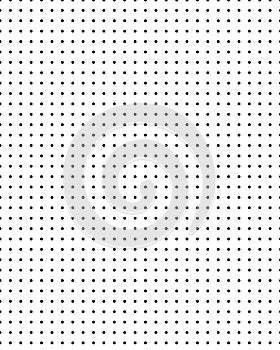 white background with small black dots, simple  illustration