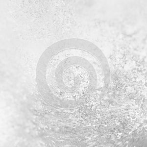 White background with texture and blur, elegant stone or rock design in shiny silver