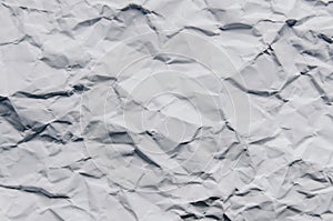 White background and wallpaper by crumpled paper texture and free space.