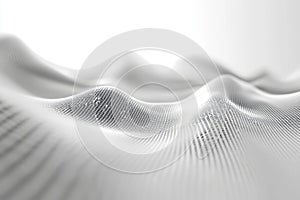 A white background with a wave pattern