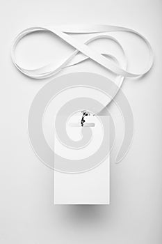 White badge card, staff identity mockup