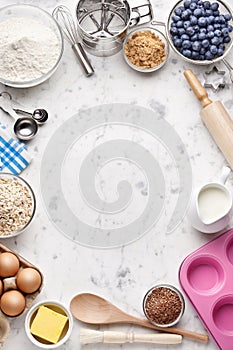 White Baking Cooking Marble Background