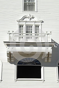 White balcony