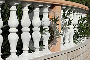 A white baluster