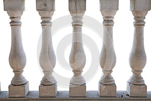 White balustrade