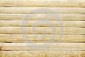 White bamboo fence texture background, pattern of natural wall for design art work