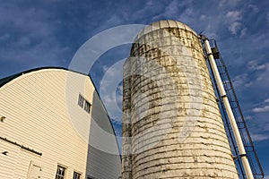 White Barn and Silo