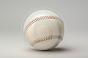 white baseball ball isolated on white