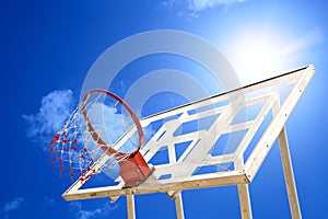 White Basket ball board