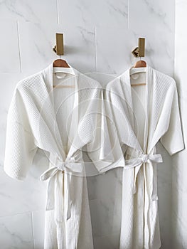 White bathrobe photo