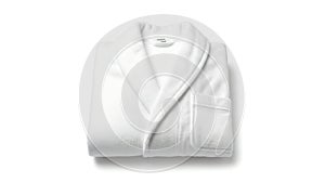A white bathrobe on a white background (ai generated)