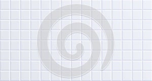 White bathroom tile, clean ceramic wall surface background.