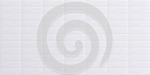 White bathroom tile, clean ceramic wall surface