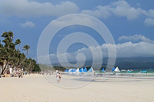 White beach of Boracay island