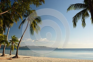White beach during Coronavirus quarantine. Boracay Island. Aklan. Western Visayas. Philippines