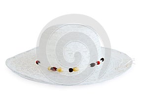 White beach hat