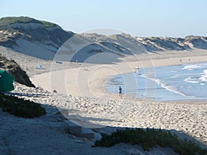 White beach on Portugals Silver Coast