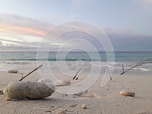 White beach in Waeperang Namlea City