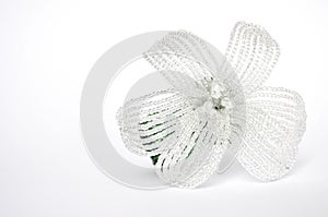 White beads flower