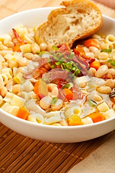 White Bean and Pasta Soup