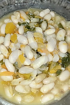 White beans caraotas verduras vegan photo
