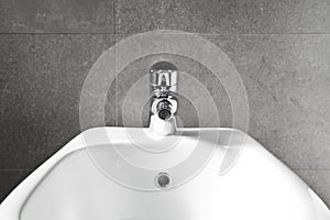 White Bidet closeup