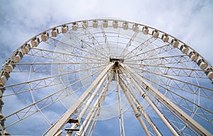 White, big ferris wheel outdoor - Marseille France