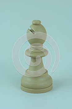 White bishop of chess board