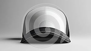 White and Black Baseball Cap Generative AI