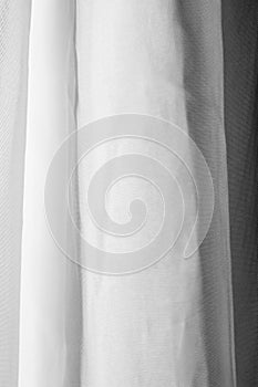 White and black curtain