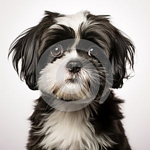 Minimal Retouched Shih Tzu Breed Pet Stock Photography photo